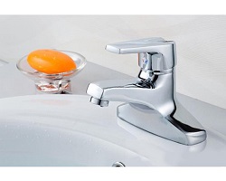 Vòi Lavabo nóng lạnh (2 chân dẹt) Hợp kim - Cao cấp HVMMA ITALIA